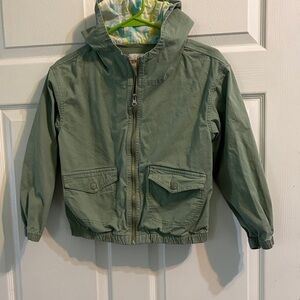 Cat & Jack Olive Green Hooded Raincoat